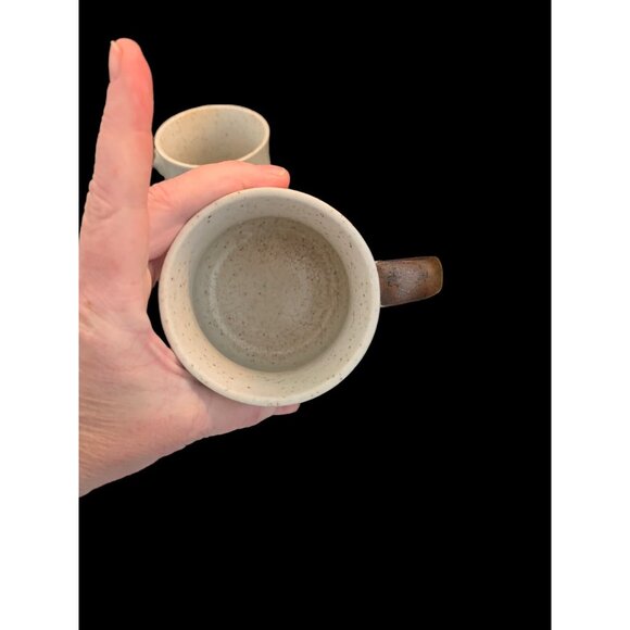 Set 2 Otagiri Japan Cobalt & Brown Leaves Speckled Stoneware Mug Cup 14oz - Picture 7 of 11